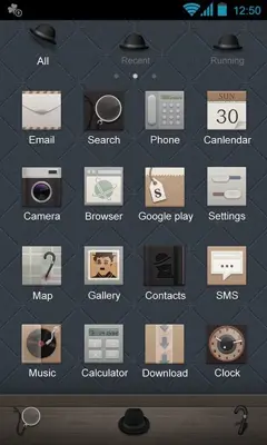 Gentleman GOLauncher EX Theme android App screenshot 1